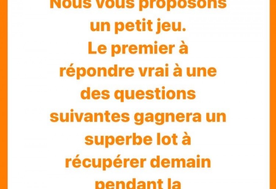 NOTRE P’TIT JEUX DE L’AVANT COMPÉTITION !